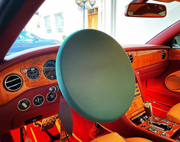 steering wheel bespoke cover | made in italy | patented fabric | 