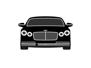 CarDress indoor car cover for Bentley Flying Spur front view