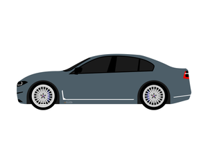 CarDress indoor car cover for BMW 2022 Alpina B7 side view