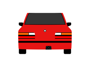 CarDress indoor car cover for BMW E28 rear view