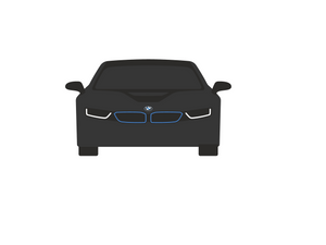 CarDress indoor car cover for BMW I8 front view Design 00204-1