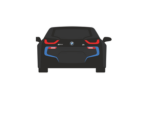 CarDress indoor car cover for BMW I8 rear view Design 00204-1