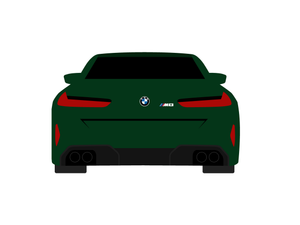 BMW M8 Cardress indoor car cover rear view