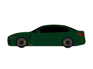 BMW M8 Cardress indoor car cover side view