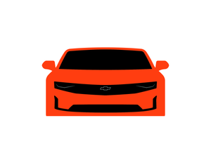 CarDress indoor car cover for CHEVROLET CAMARO HOT WHEELS front view