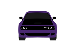 CarDress indoor car cover for Dodge Challenger STR front view
