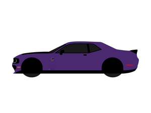 CarDress indoor car cover for Dodge Challenger STR side view