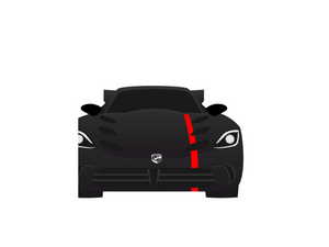 CarDress indoor car cover for Dodge Viper ACR front view