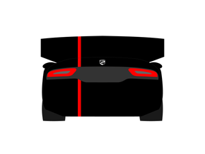 CarDress indoor car cover for Dodge Viper ACR rear view