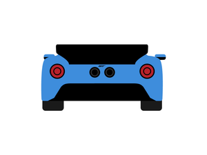 CarDress indoor car cover for Ford GT rear view