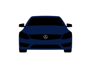 CarDress indoor car cover for Mercedes Benz AMG CL63 front view