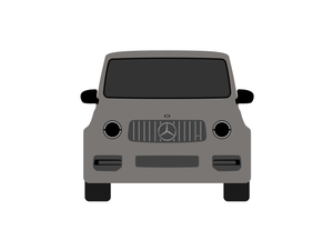 CarDress indoor car cover for Mercedes G63 AMG front view