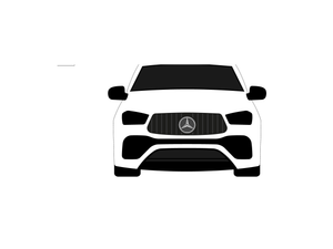 CarDress indoor car cover for Mercedes GLE 450 2022 front view