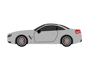 CarDress indoor car cover for Mercedes SL AMG 63 R 231 from 2014 side view