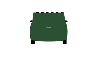 CarDress indoor car cover for Mini Design 00839-1 rear view
