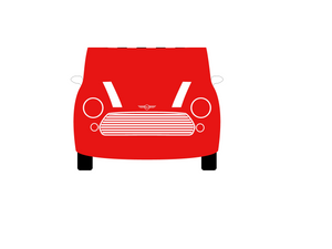 CarDress indoor car cover for Mini Design 00841-1 front view