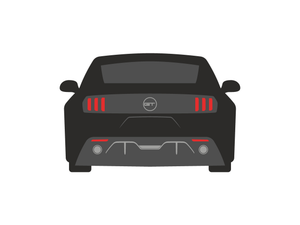CarDress indoor car cover for Mustang GT 2016 rear view