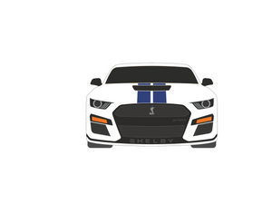 CarDress indoor car cover for Mustang GT 500 front view