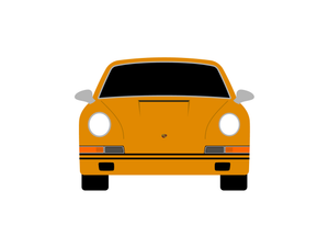 CarDress indoor car cover for PORSCHE 912 Carrera front view