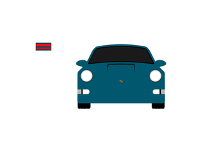 CarDress indoor car cover for Porsche 964 front view