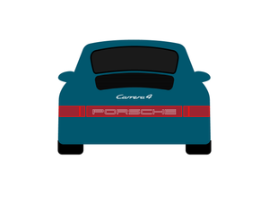 CarDress indoor car cover for Porsche 964 rear view