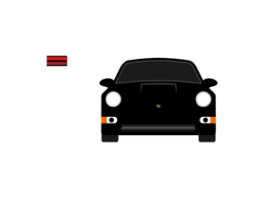 CarDress indoor car cover for Porsche 993 Turbo front view