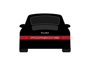 CarDress indoor car cover for Porsche 993 Turbo rear view