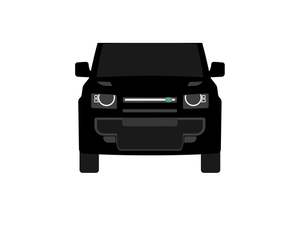 CarDress indoor car cover for Range Rover Defender front view