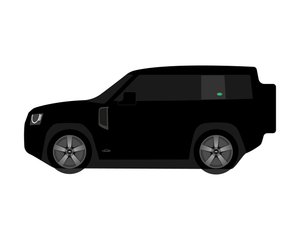 CarDress indoor car cover for Range Rover Defender side view