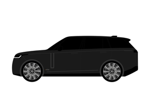CarDress indoor car cover for Range Rover LWB side view