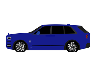 CarDress indoor car cover for Rolls Royce Cullinan Design 00738-1 side view