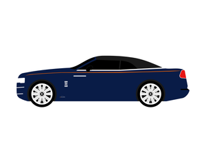 CarDress indoor car cover for Rolls Royce Dawn side view