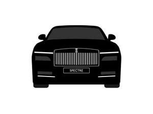 CarDress indoor car cover for Rolls Royce Spectre front view